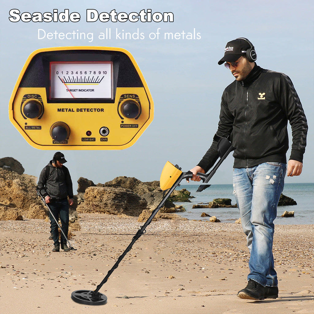 Handheld Treasure Finder — Waterproof Coil, Adjustable Shaft