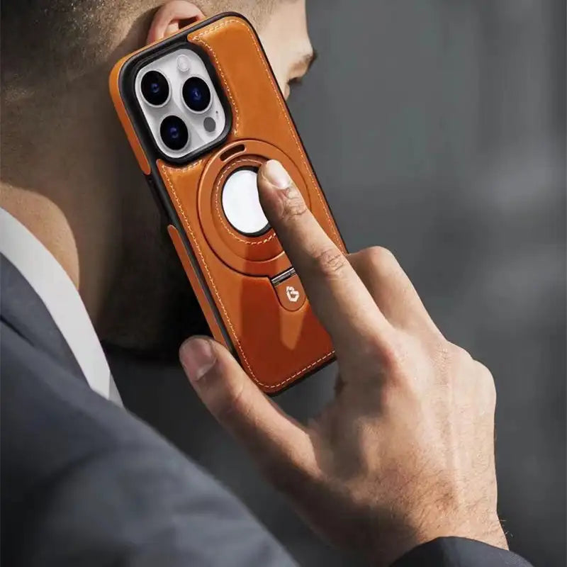 Euroselle magnetické pouzdro na iPhone s neviditelným stojánkem a kompatibilitou MagSafe