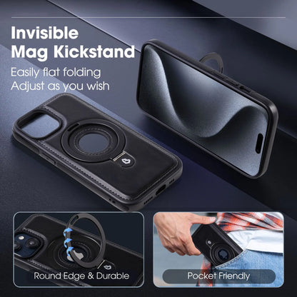 Euroselle magnetické pouzdro na iPhone s neviditelným stojánkem a kompatibilitou MagSafe