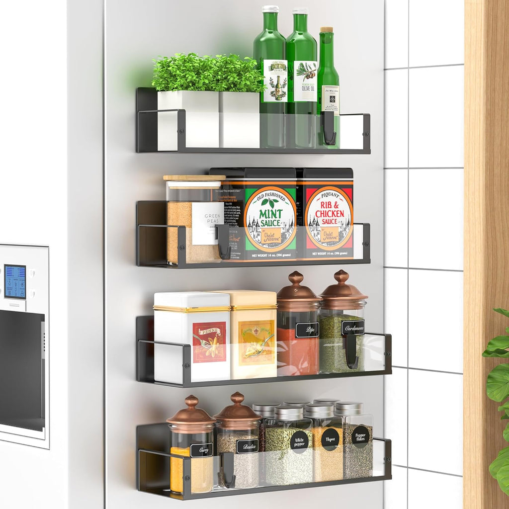 Magnetic Spice Rack Set of 4 – SpiceGrip | Euroselle