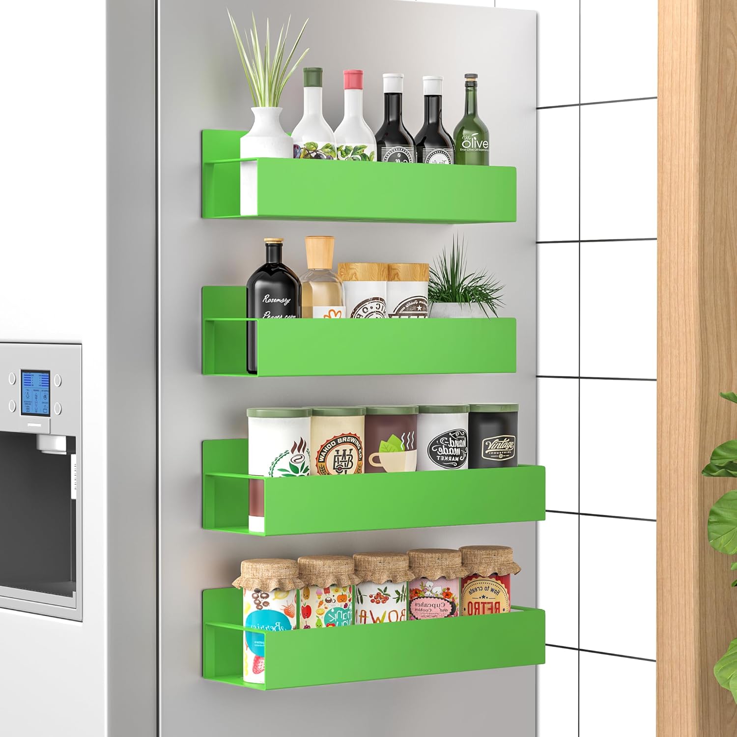 Magnetic Spice Rack Set of 4 – SpiceGrip | Euroselle