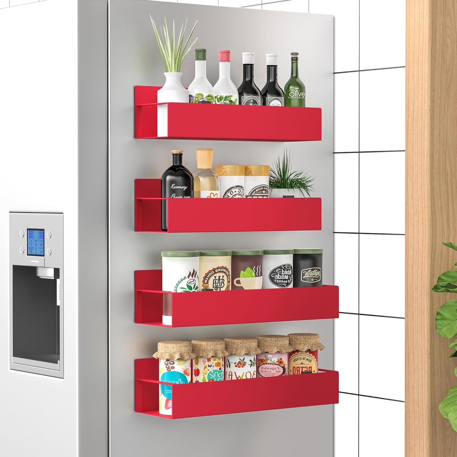 Magnetic Spice Rack Set of 4 – SpiceGrip | Euroselle
