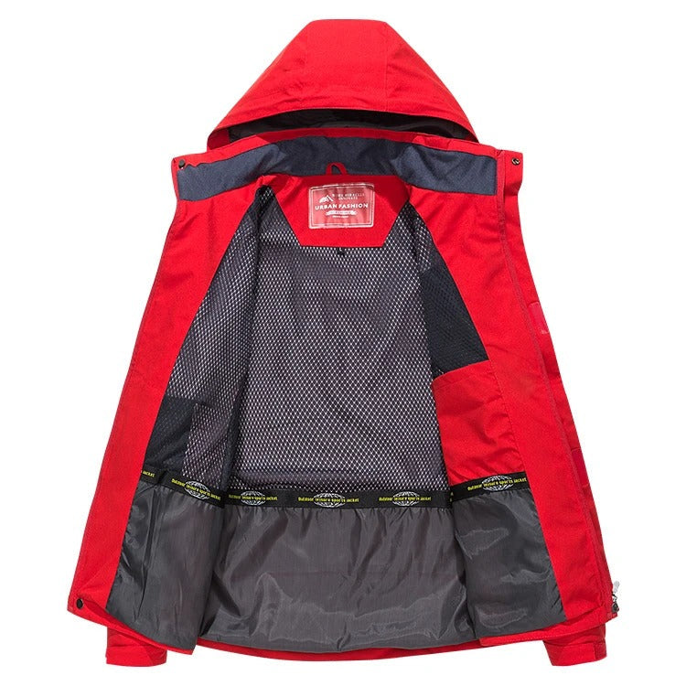 Men's Waterproof Windproof Hiking Jacket — Breathable Hooded Shell