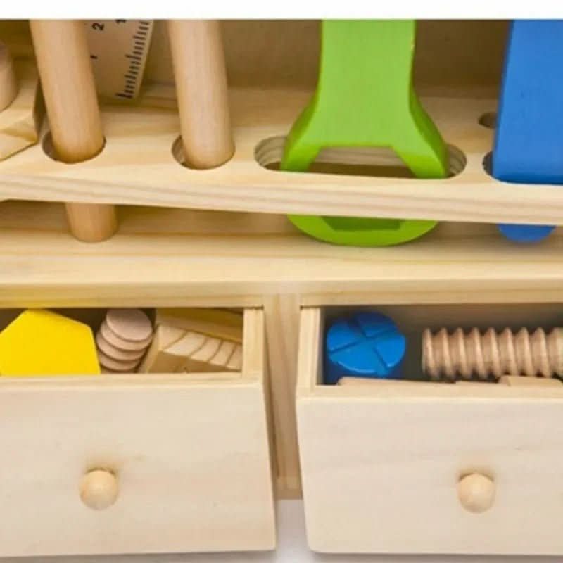 Set di costruzioni in legno Buildaroo TimberNest da 35 pezzi — Blocchi per costruire senza schermi