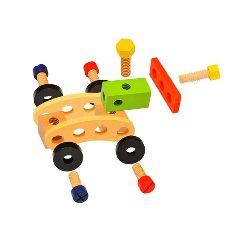 Set di costruzioni in legno Buildaroo TimberNest da 35 pezzi — Blocchi per costruire senza schermi