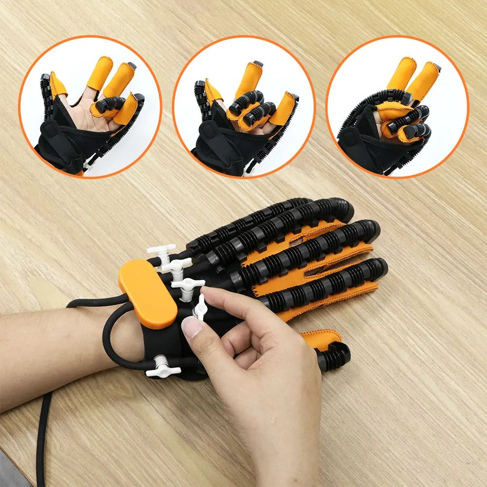 Handskar för eldriven handterapi — rehabilitering efter stroke, vid artrit och nervskador