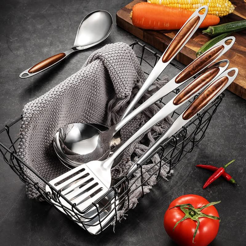 Küchenutensilien-Set aus robustem Edelstahl — langlebige Konstruktion, präzise ausbalanciertes Design