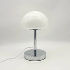 Table Lamp Mushroom Glass Metal Construction Adjustable Shade LED | Euroselle