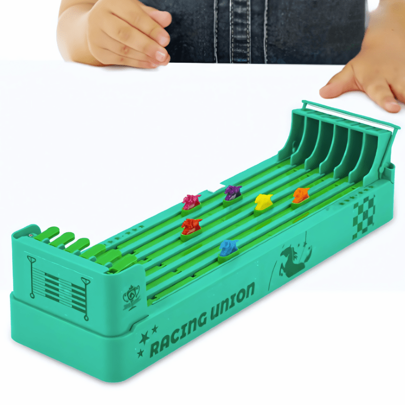 Joc de curse de cai TrackSprint Champion — Configurație arcade de masă, runde competitive de mare viteză
