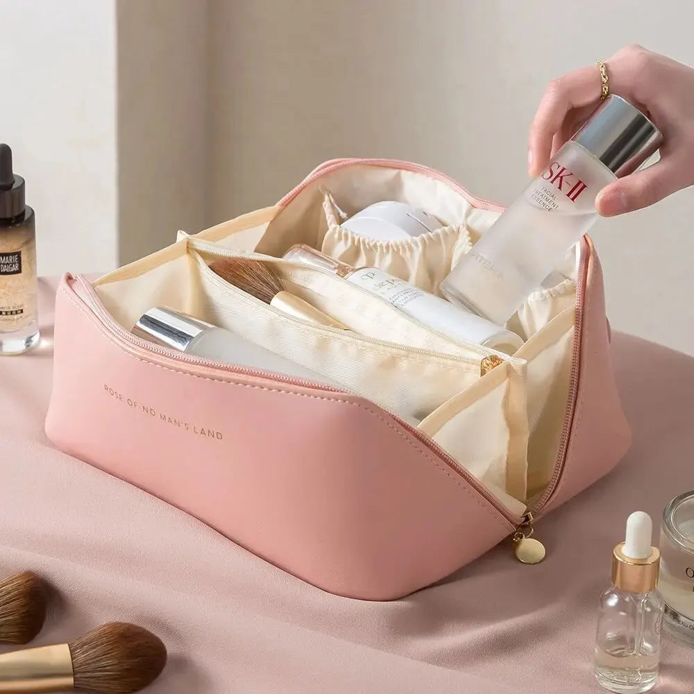MAKEUP ORGANIZER WITH ZIPPER – LUXURY TOILETRY BAG FOR TRAVEL | Euroselle