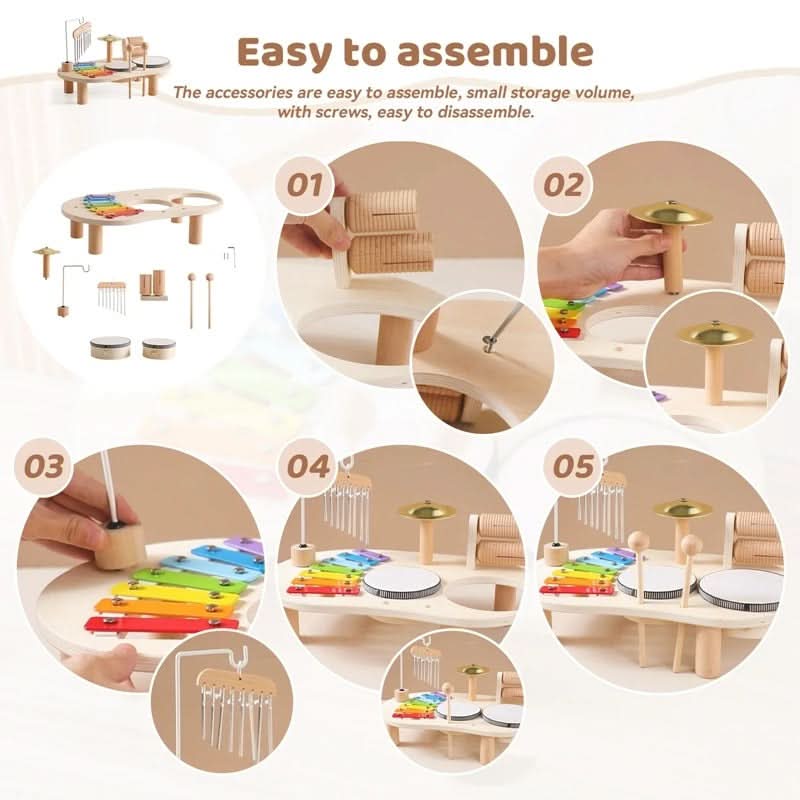 MELODINY SET – Musical Wooden Toy for Creative Babies from 12 Months | Euroselle