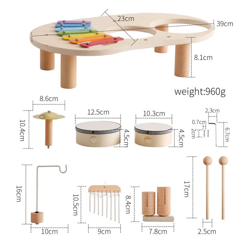 MELODINY SET – Musical Wooden Toy for Creative Babies from 12 Months | Euroselle