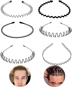 Rostbeständiga hårband i metall för män - halkfria, 4 modeller
