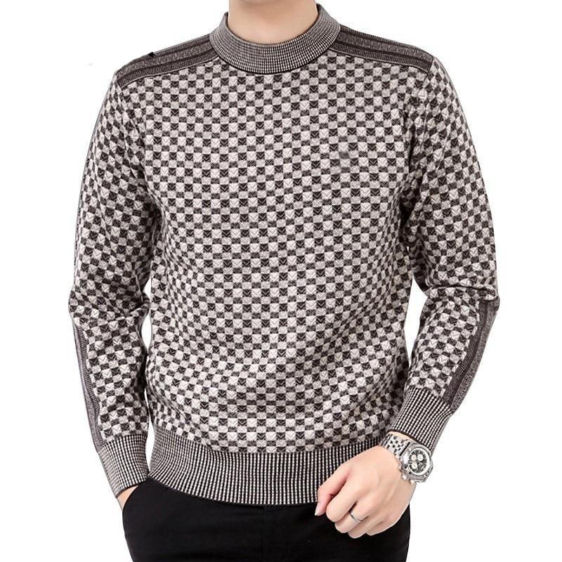 Men's Knitted Plaid Sweaters | Euroselle