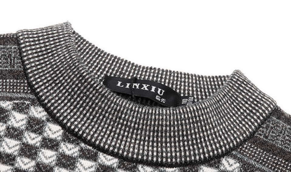 Men's Knitted Plaid Sweaters | Euroselle