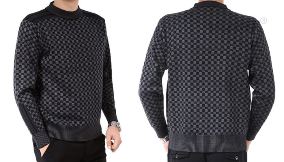 Men's Knitted Plaid Sweaters | Euroselle
