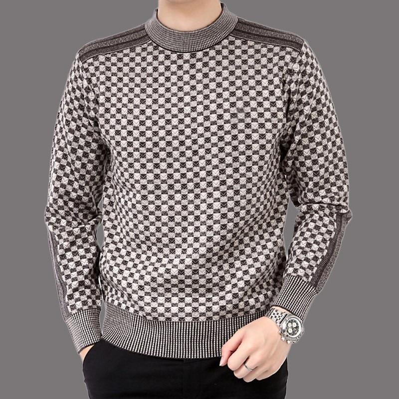 Men's Knitted Plaid Sweaters | Euroselle