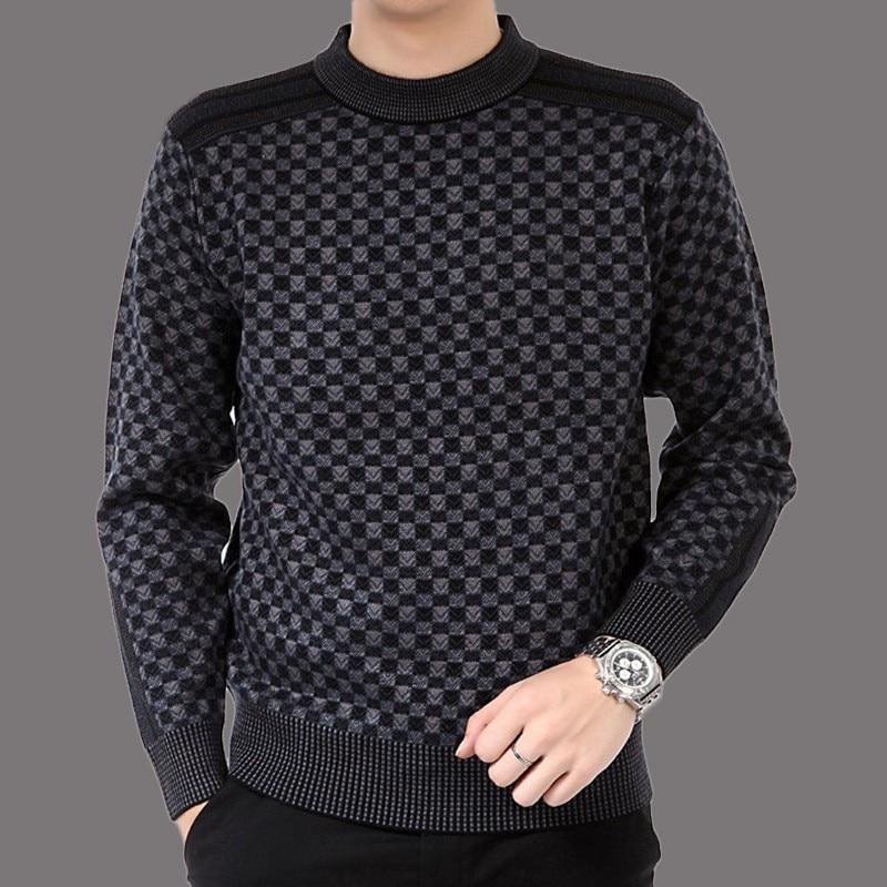 Men's Knitted Plaid Sweaters | Euroselle