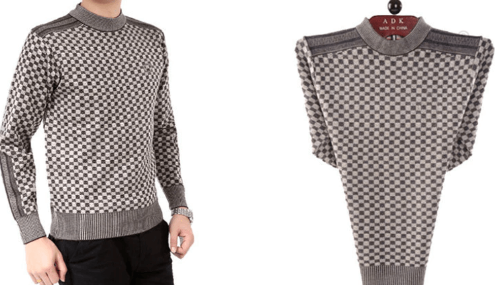 Men's Knitted Plaid Sweaters | Euroselle