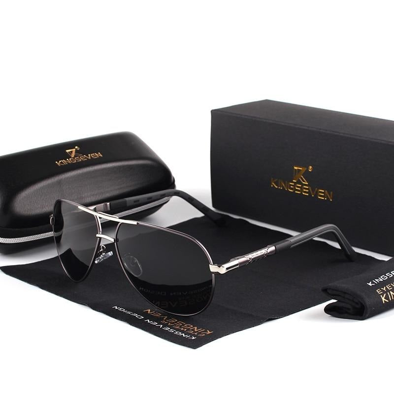Herren Vintage Aluminium Polarisierte Sonnenbrille | Euroselle