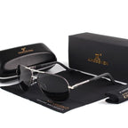 Herren Vintage Aluminium Polarisierte Sonnenbrille | Euroselle