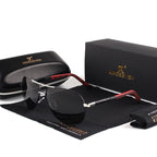 Herren Vintage Aluminium Polarisierte Sonnenbrille | Euroselle