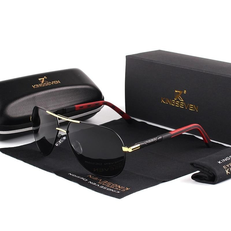 Herren Vintage Aluminium Polarisierte Sonnenbrille | Euroselle