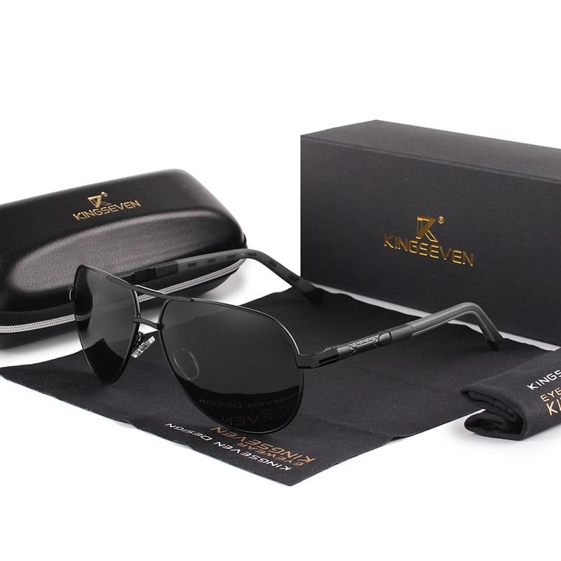 Herren Vintage Aluminium Polarisierte Sonnenbrille | Euroselle