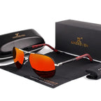 Herren Vintage Aluminium Polarisierte Sonnenbrille | Euroselle