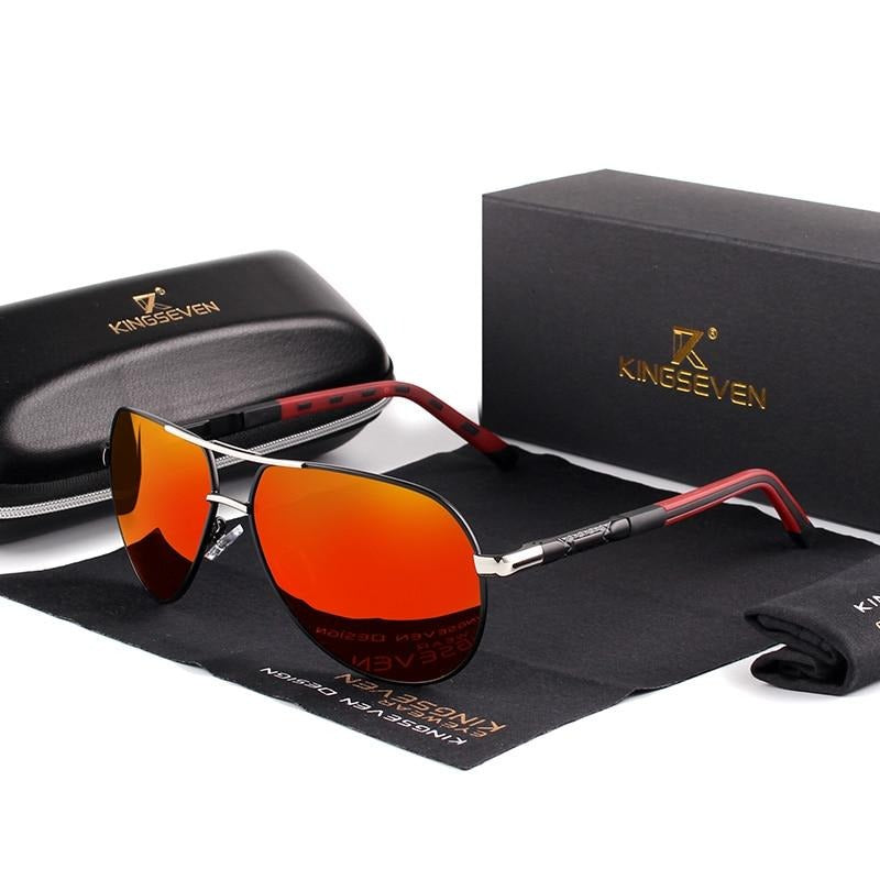 Herren Vintage Aluminium Polarisierte Sonnenbrille | Euroselle