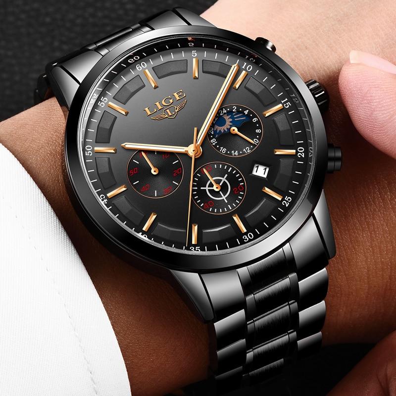 Military Black Steel Watch | Euroselle