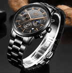 Military Black Steel Watch | Euroselle