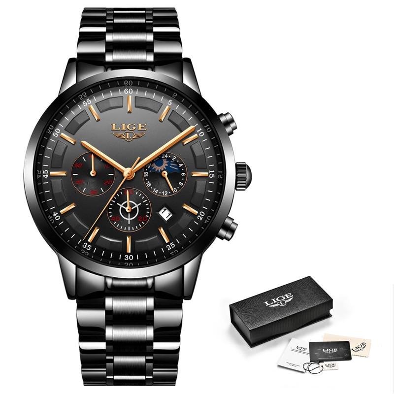 Military Black Steel Watch | Euroselle