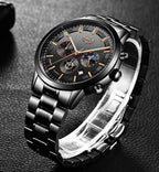 Military Black Steel Watch | Euroselle