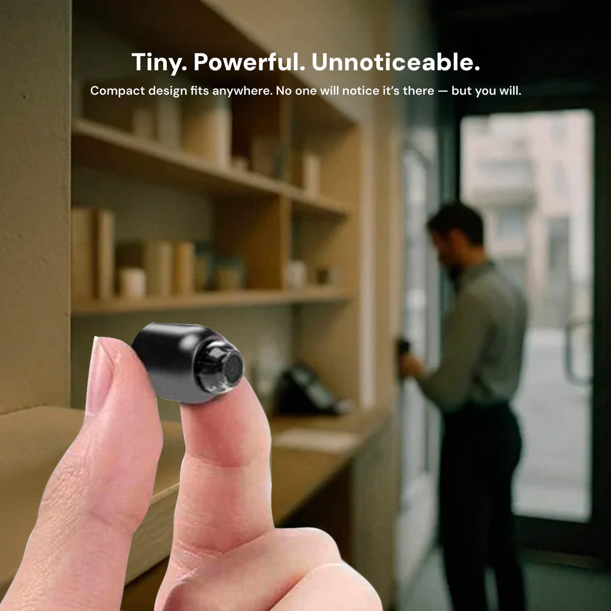 Caméra Mini Sans Fil Cachée Euroselle avec Audio pour Surveillance à Domicile