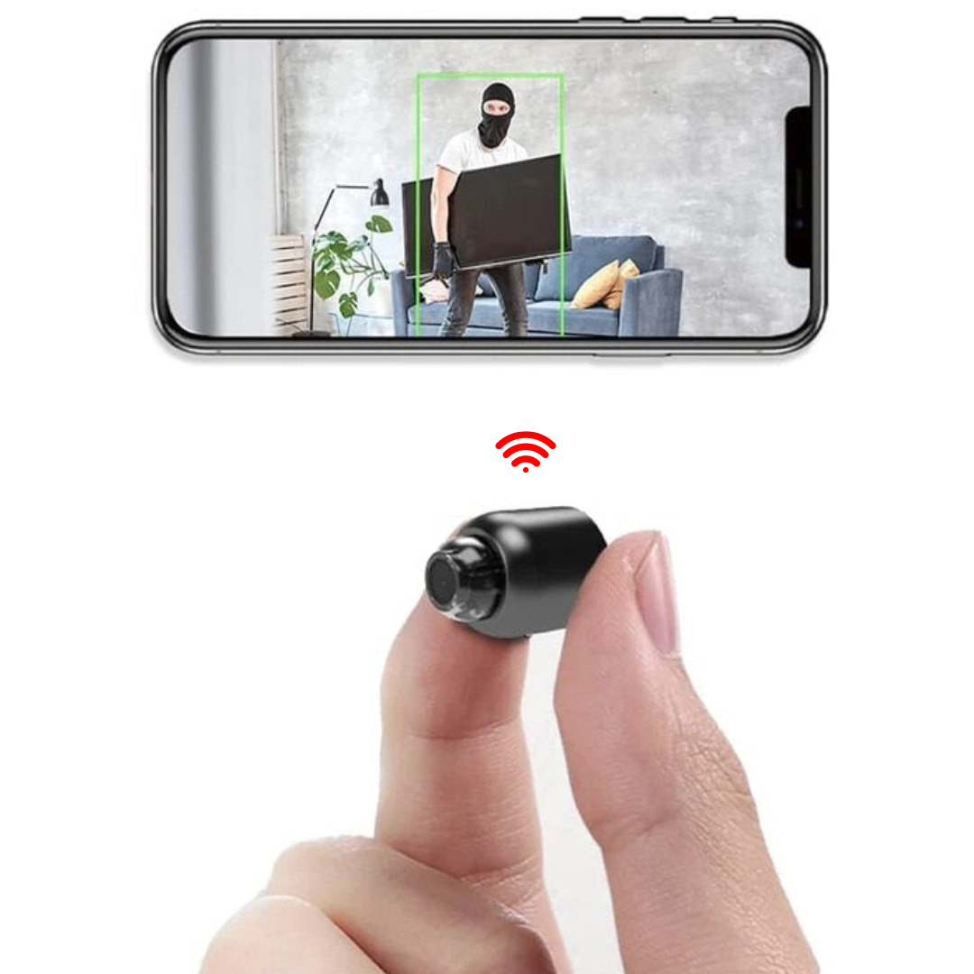 Caméra Mini Sans Fil Cachée Euroselle avec Audio pour Surveillance à Domicile