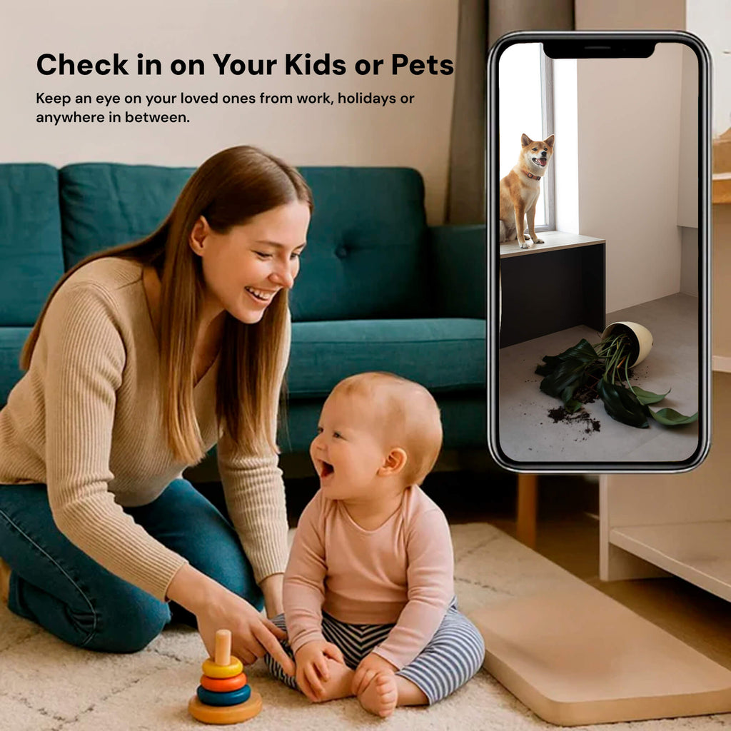 Caméra Mini Sans Fil Cachée Euroselle avec Audio pour Surveillance à Domicile