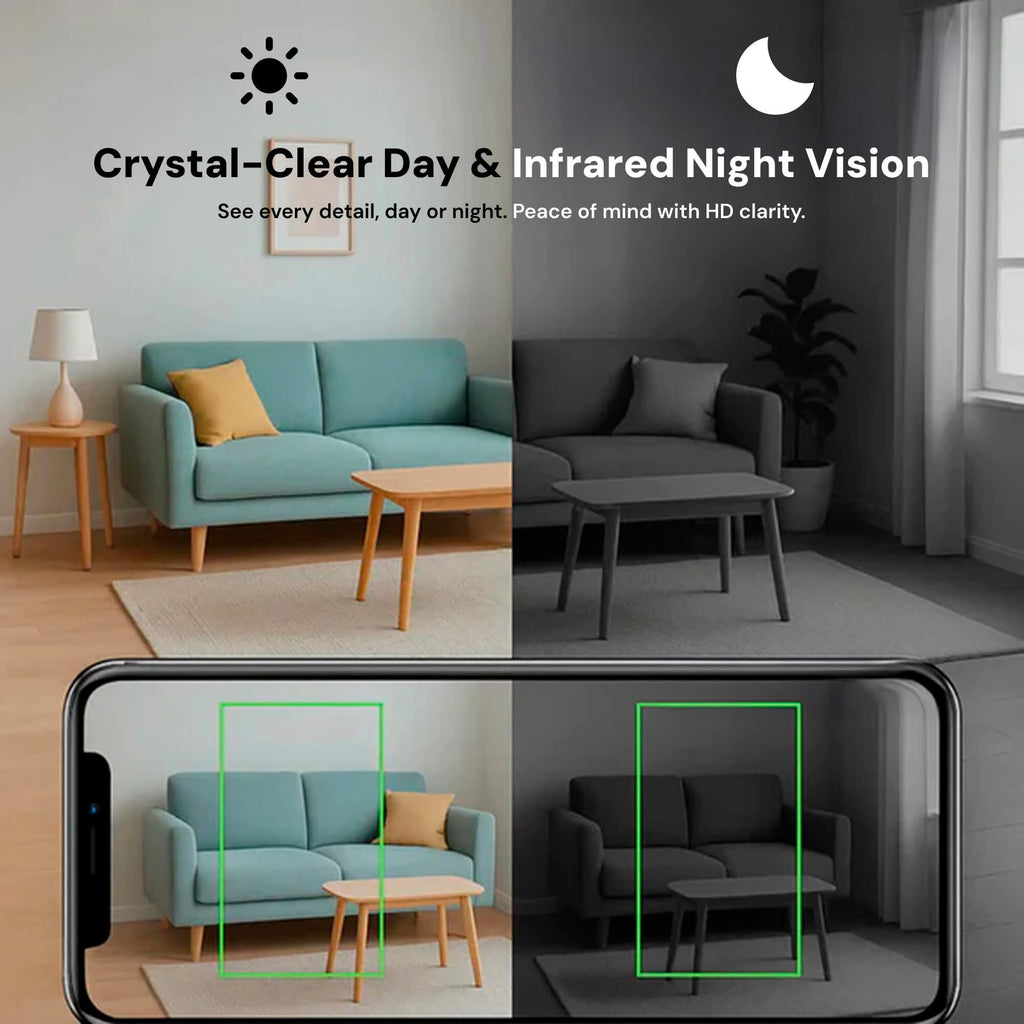Caméra Mini Sans Fil Cachée Euroselle avec Audio pour Surveillance à Domicile