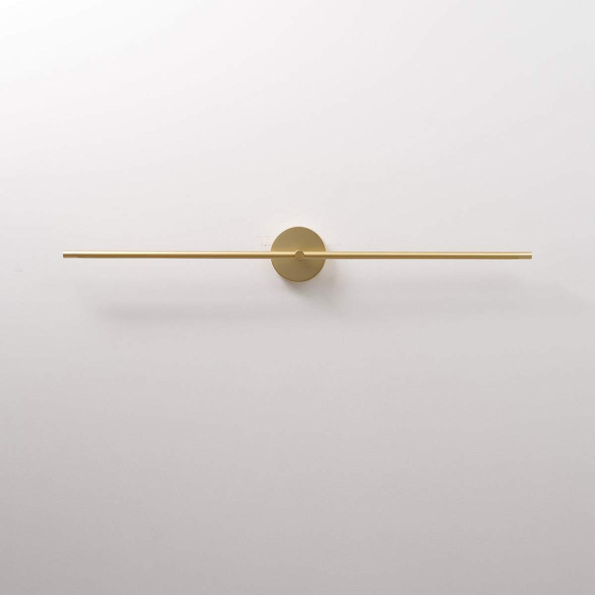 Double Ended LED Wall Sconce — Minimalist Linear Rod Light, Black and Gold