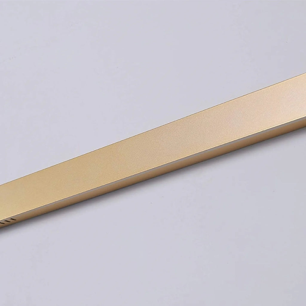 Minimalistische lineare LED-Wandleuchte - Metallstab in Gold, Schwarz und Weiß