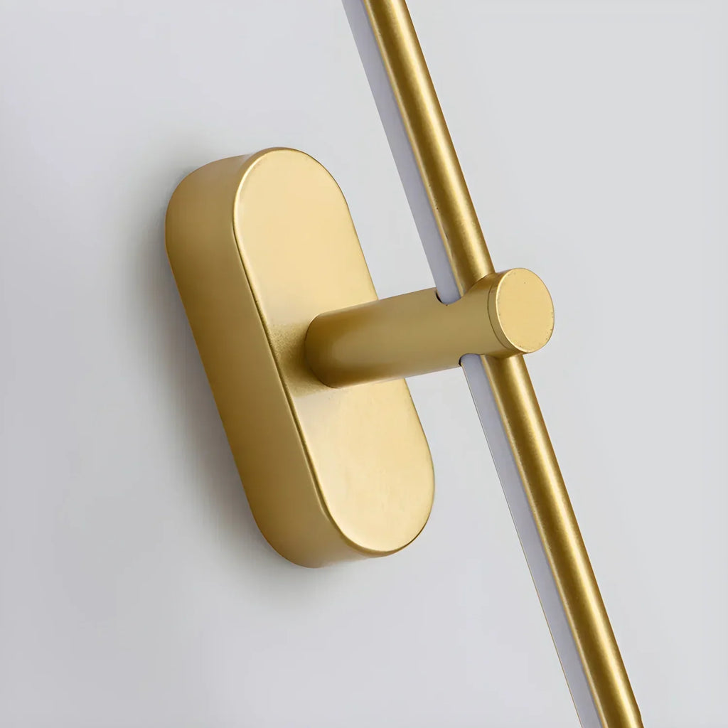 Slim Linear LED Wall Light — Minimalist Horizontal Profile in Black, Gold & White