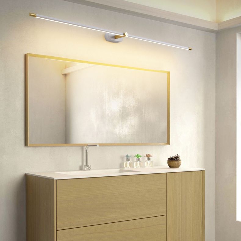 Slim Linear LED Wall Light — Minimalist Horizontal Profile in Black, Gold & White