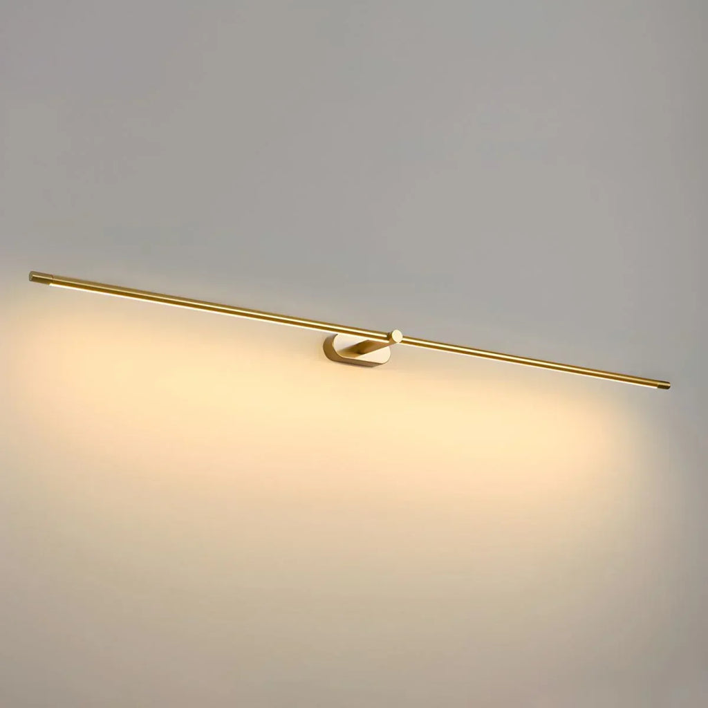 Slim Linear LED Wall Light — Minimalist Horizontal Profile in Black, Gold & White
