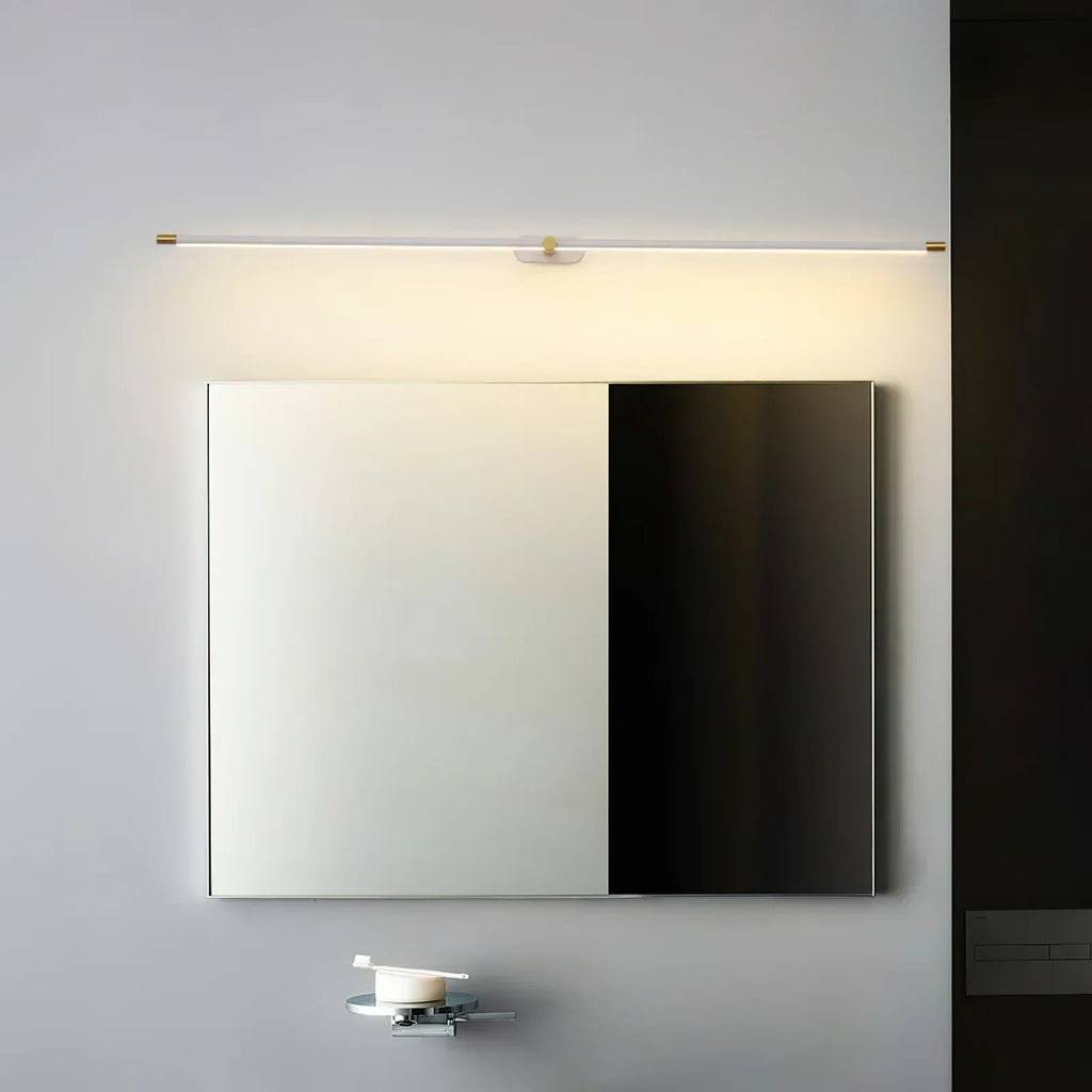 Slim Linear LED Wall Light — Minimalist Horizontal Profile in Black, Gold & White