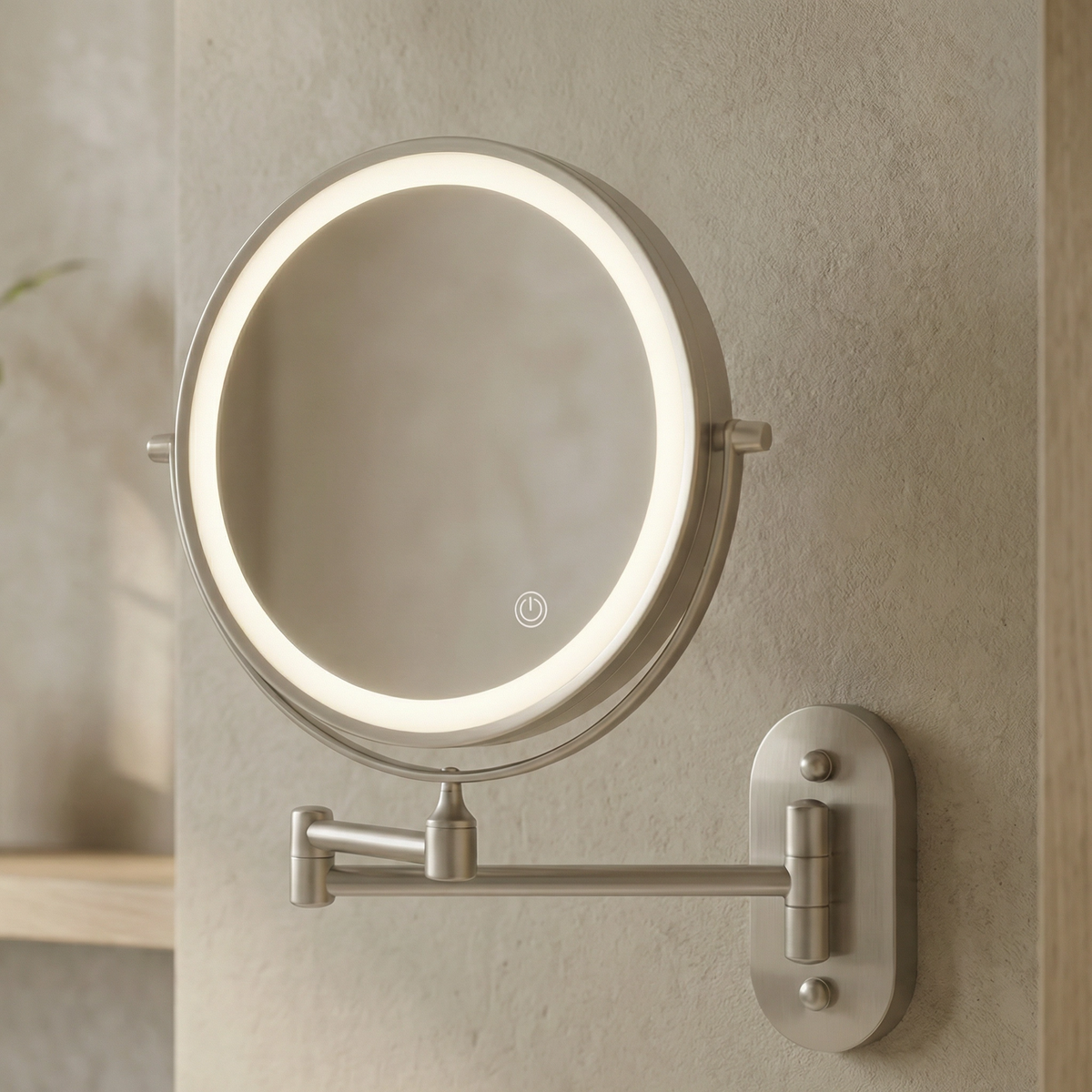 Dimmbarer LED-Wandspiegel für das Badezimmer