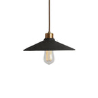 Pyrus Organic Ceramic Pendant Light 28cm, Black Clay
