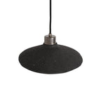 Pyrus Organic Ceramic Pendant Light 28cm, Black Clay