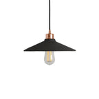 Pyrus Organic Ceramic Pendant Light 28cm, Black Clay
