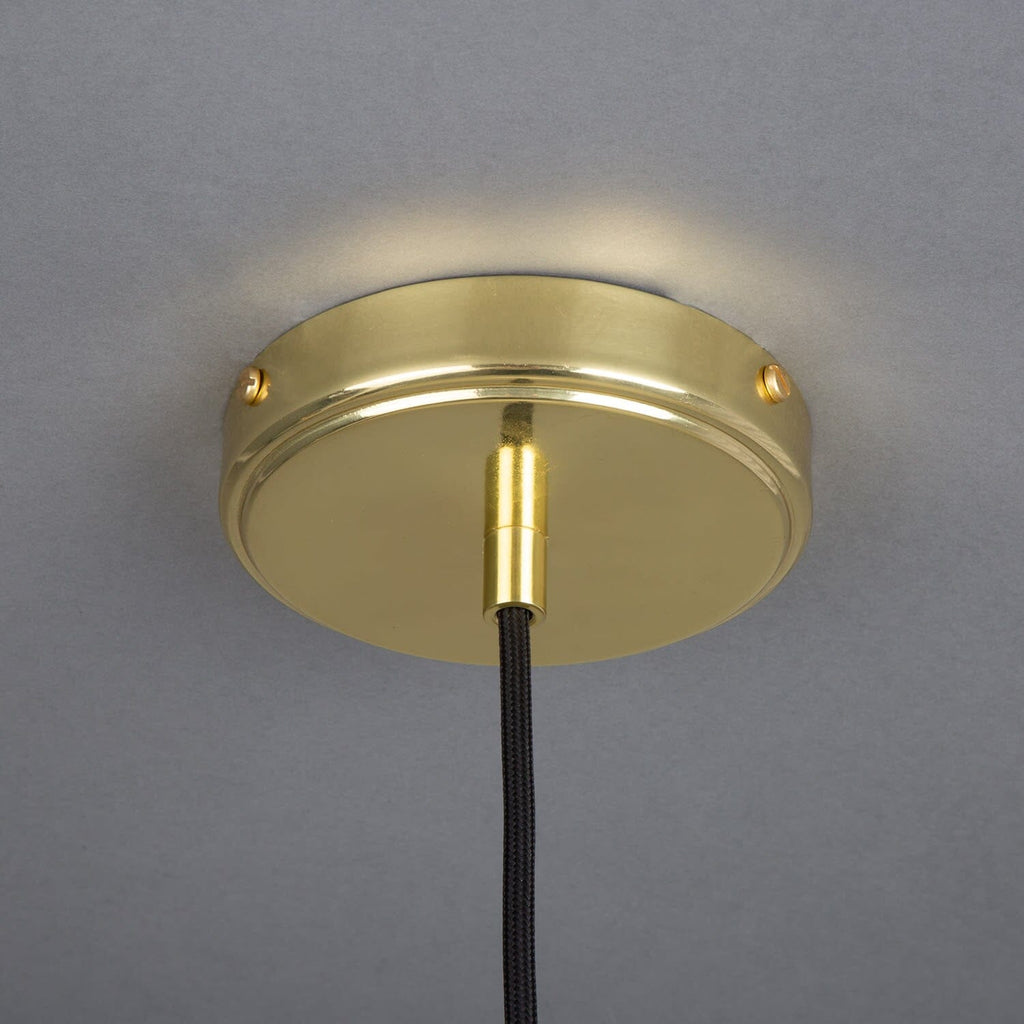 Ferox Small Marbled Ceramic Dome Pendant Light 14cm