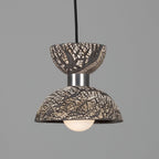 Nakaii Organic Ceramic Pendant Light 20cm, Black Clay